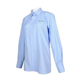 R295 custom women's net color long-sleeved shirt embroidered logo 35% cotton 65% polyester Sweden wood paper industry shirt manufacturer R295 custom women's net color long-sleeved shirt embroidered logo 35% cotton 65% polyester Sweden wood paper industry shirt manufacturer